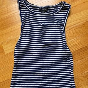 Blue Bodycon Stripe Dress